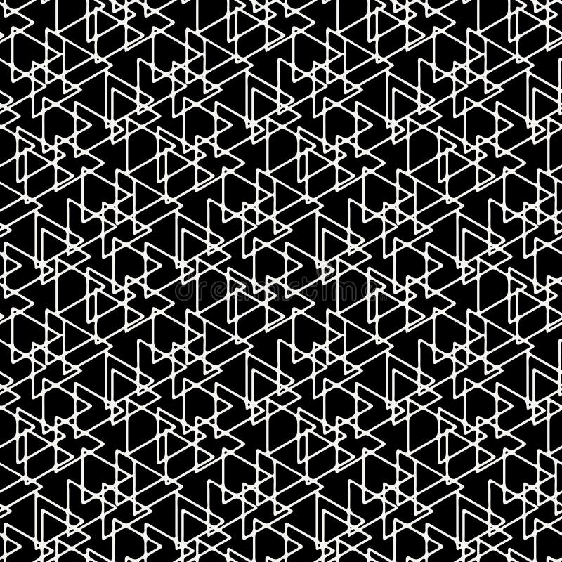 Abstract linear triangle seamless pattern. royalty free illustration