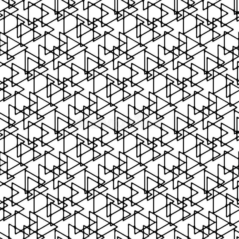 Abstract linear triangle seamless pattern. vector illustration