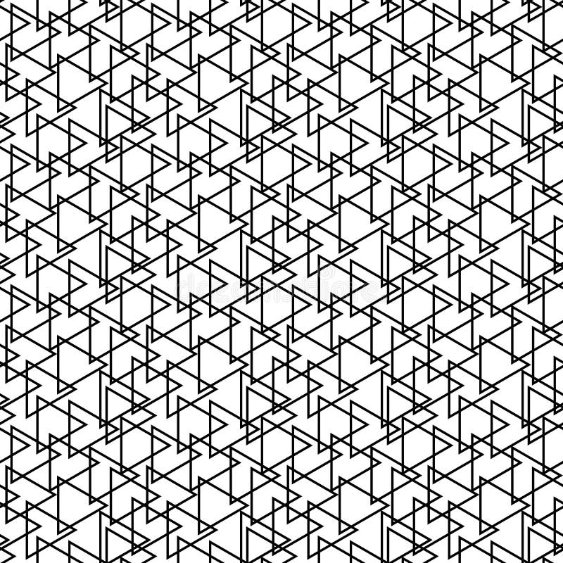 Abstract linear triangle seamless pattern. royalty free illustration