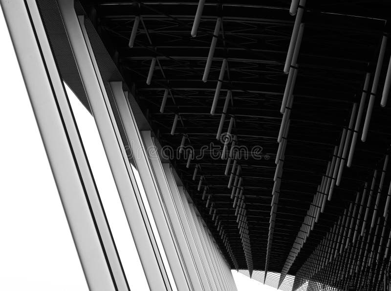 Abstract Lines of Airport Terminal Architecture