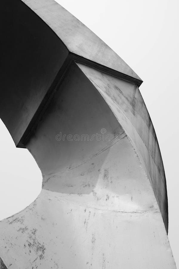 Abstract lines on architecture. modern architecture detail. Refined fragment of contemporary office interior / public building. stock images