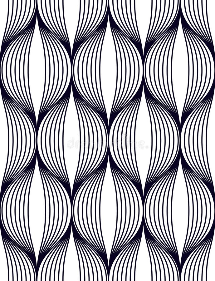 Abstract lines geometric seamless pattern, vector repeat endless fabric backgroun. royalty free illustration