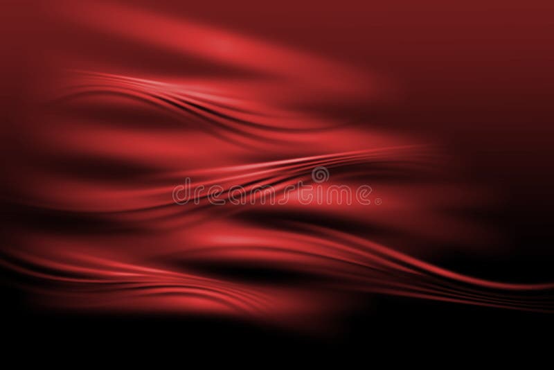 Abstract lines and wavy red background