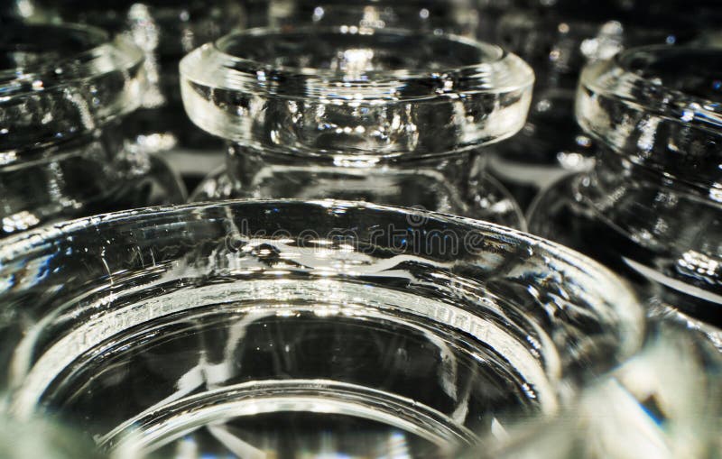 Abstract Looking Image of Tiny Opening of Glass Medicinal Chemical