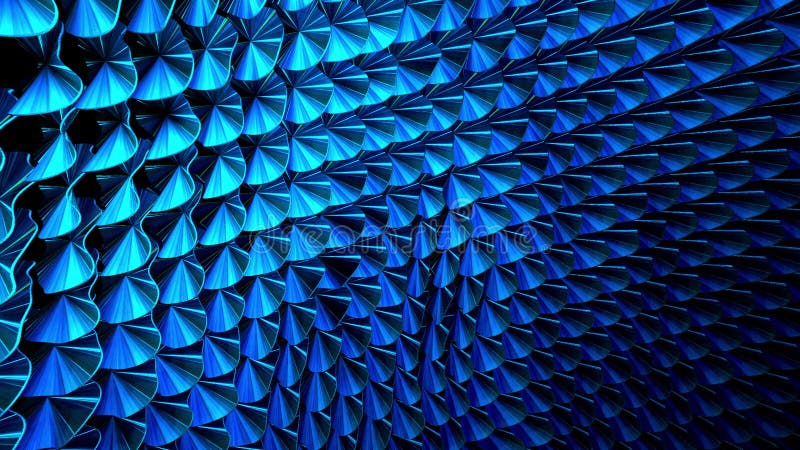 Abstract loop motion blue geometric circle pattern royalty free illustration