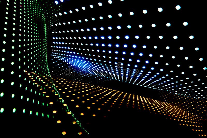 Abstract of the lot of led lights