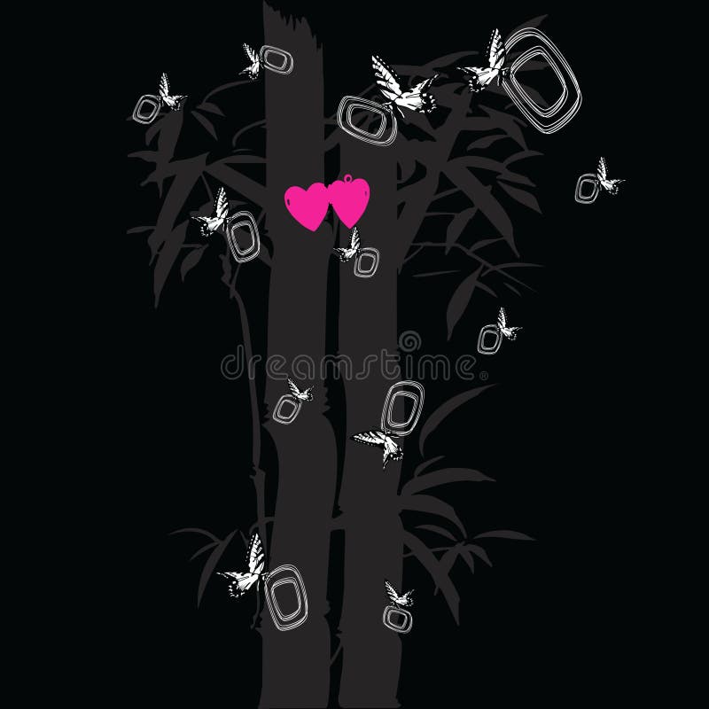 Abstract love flower royalty free illustration