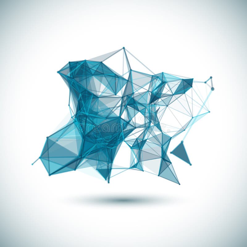 Abstract low poly geometric colorful bright royalty free illustration