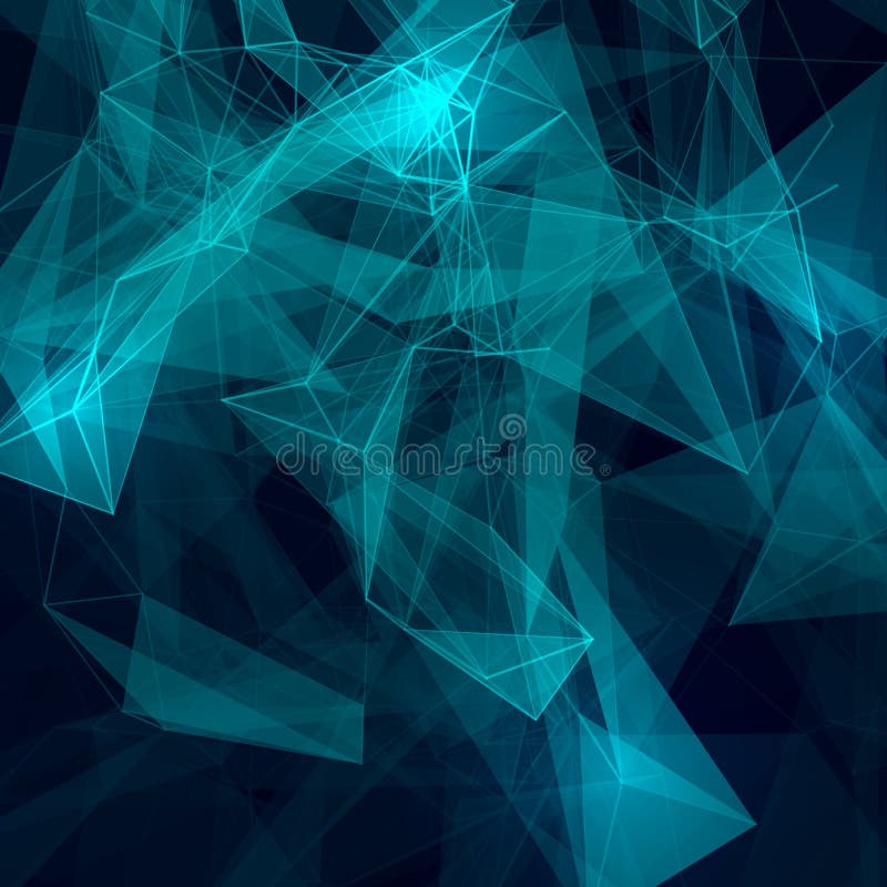 Abstract low poly grey bright technology vector royalty free illustration