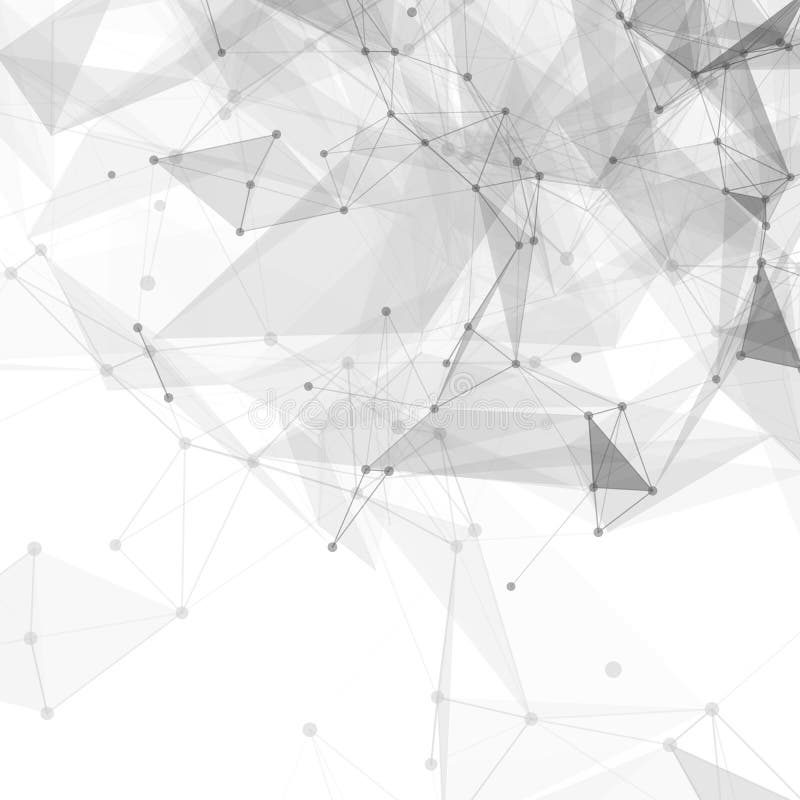 Abstract low poly white bright technology vector vector illustration