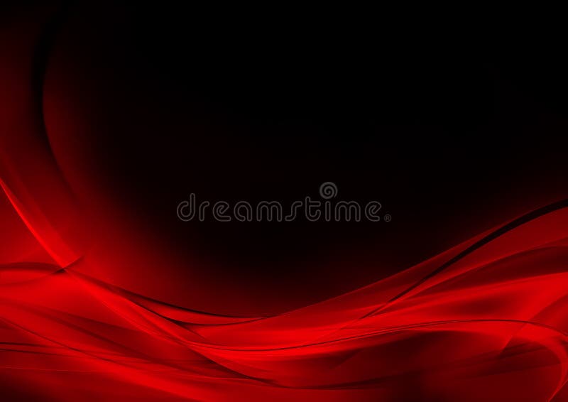 Abstract luminous red and black background