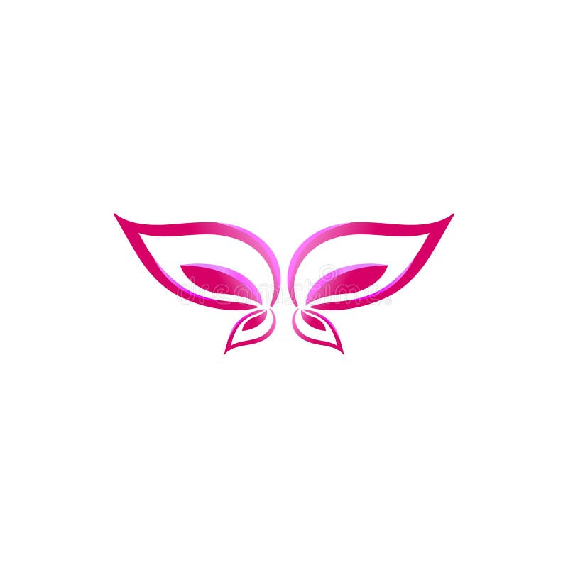 Abstract Luxurious Colorful Gradient Butterfly Logo Ideas. Inspiration ...