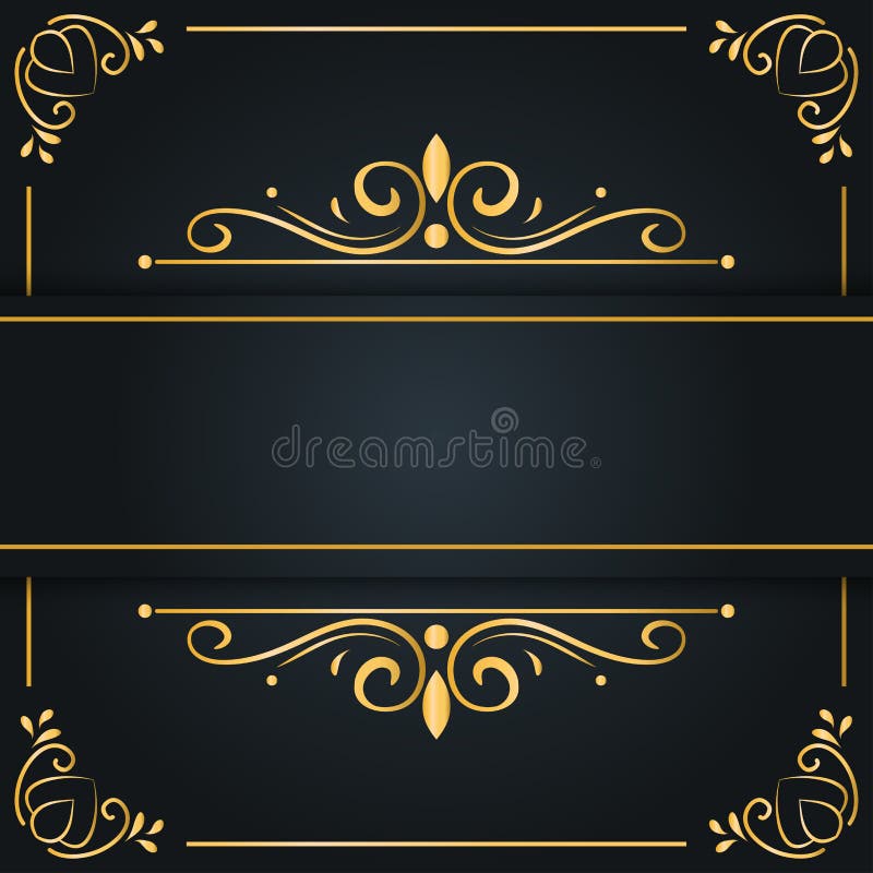 Abstract Luxury Background , Ornament Elegant Invitation Wedding Card ,  Invite , Backdrop Cover Banner Illustration Stock Illustration -  Illustration of golden, luxury: 107648287