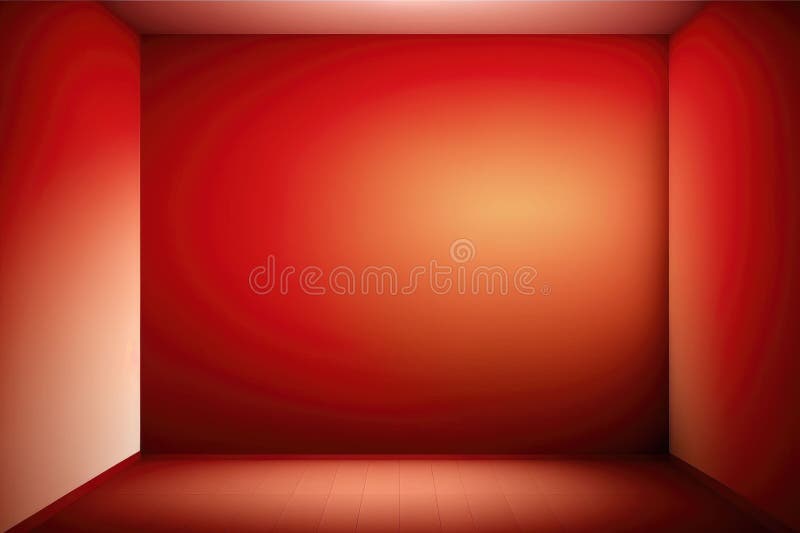 Abstract Luxury Orange Gradient Wall and Empty Studio Room Background