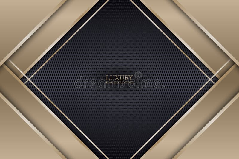 Abstract luxury triangles overlapping on dark metallic circle texture background. Vector illustration