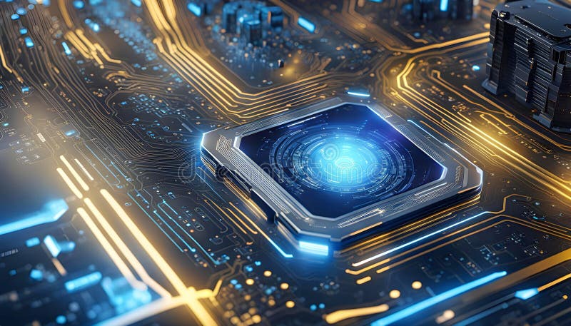Abstract machine learning on big data network connection background, artificial intelligence science and technology vector illustration