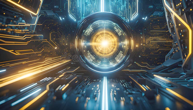 Abstract machine learning on big data network connection background, artificial intelligence science and technology vector illustration