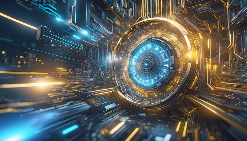 Abstract machine learning on big data network connection background, artificial intelligence science and technology vector illustration