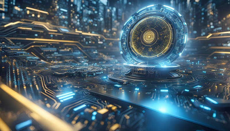 Abstract machine learning on big data network connection background, artificial intelligence science and technology royalty free stock photos