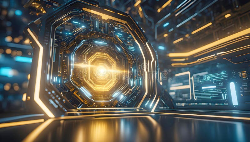 Abstract machine learning on big data network connection background, artificial intelligence science and technology royalty free stock images