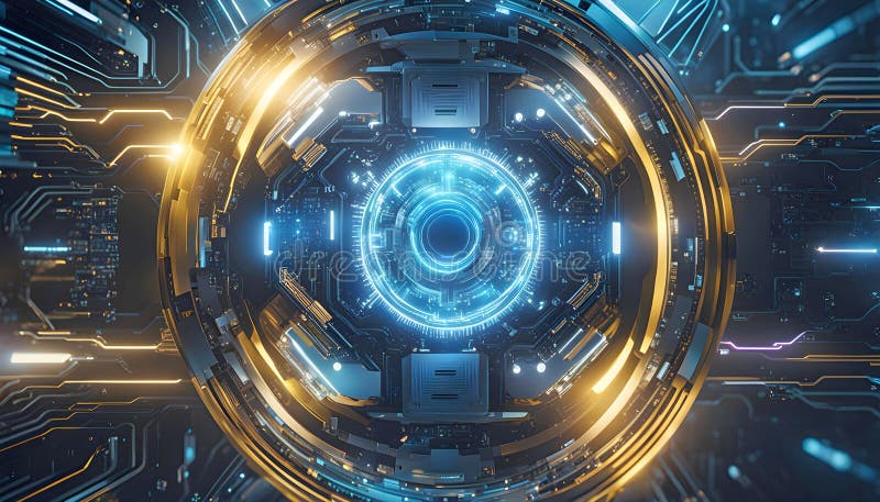 Abstract machine learning on big data network connection background, artificial intelligence science and technology royalty free stock photography