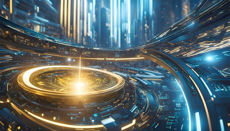 Abstract machine learning on big data network connection background, artificial intelligence science and technology royalty free stock image