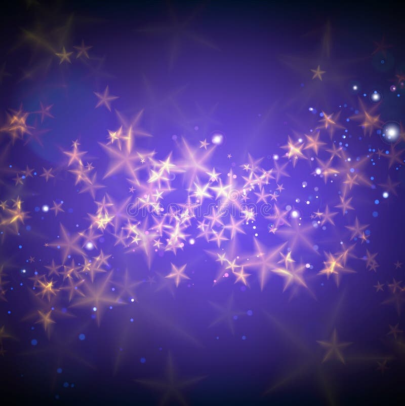 Abstract magic stars background.