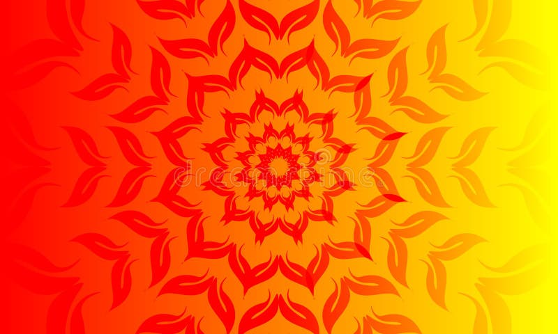 Orange Background. Abstract Mandala Design. Yellow and Orange Waves. Bright  Backdrop for Banner, Poster, Web. Vector. Stock Vector - Illustration of  detailed, illustrationn: 175575772