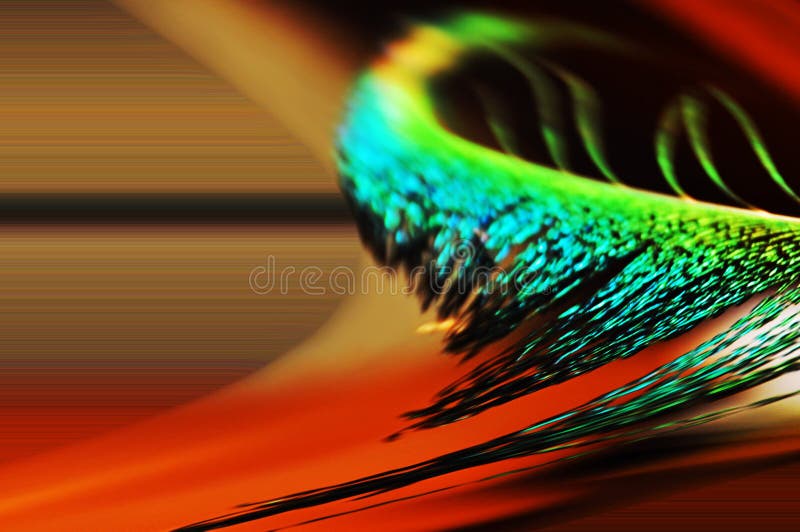A unique abstract image of a peacock feather that has been manipulated in an editing program to give a very unusual end result. Contrast enhanced stock images, royalty-free photos and pictures