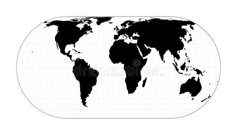 Abstract map of world. vector illustration