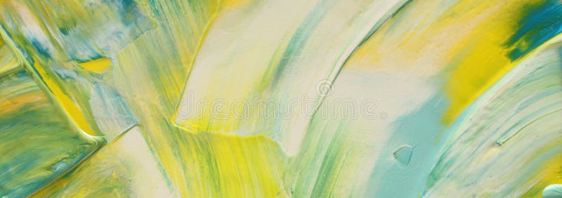 Abstract marbleized effect background. yellow, white and green creative colors. Beautiful paint royalty free stock photography