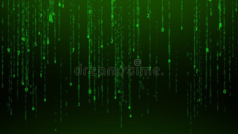 Abstract matrix numbers background. Abstract background royalty free illustration
