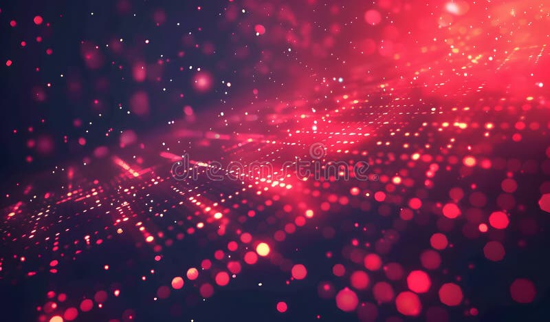 Abstract matrix red background vector illustration