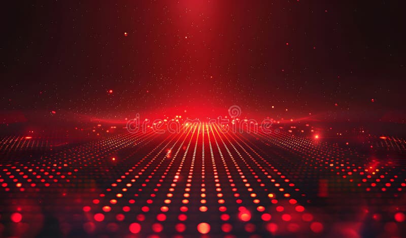 Abstract matrix red background royalty free illustration