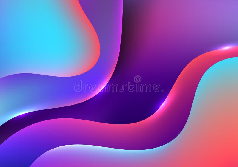 Abstract mesh design of colorful decorative style artwork. Well organized for object grouping layers. stock illustration