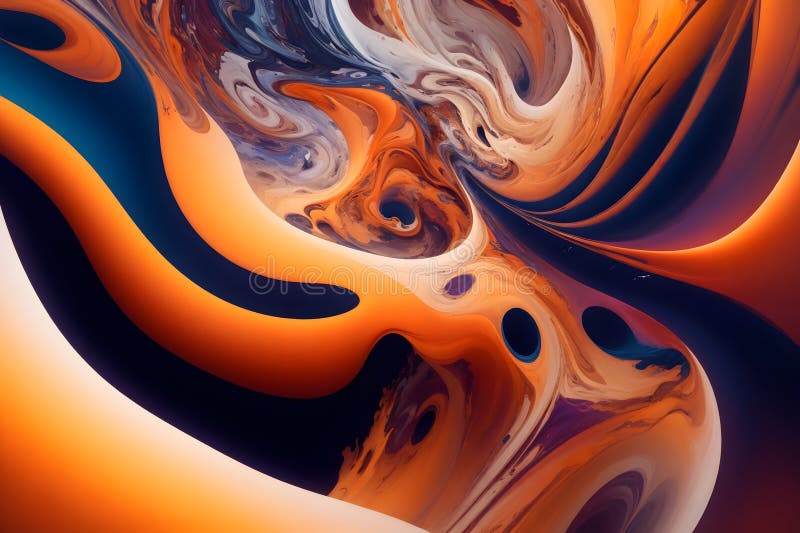 Abstract mesmerizing patterns image generated by Ai stock illustration