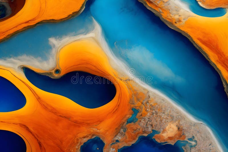 Abstract mesmerizing patterns image generated by Ai vector illustration