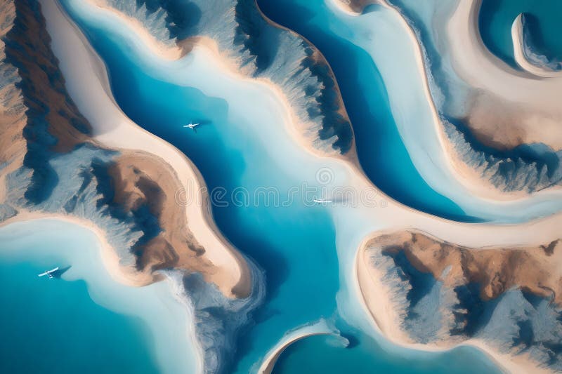Abstract mesmerizing patterns image generated by Ai royalty free illustration
