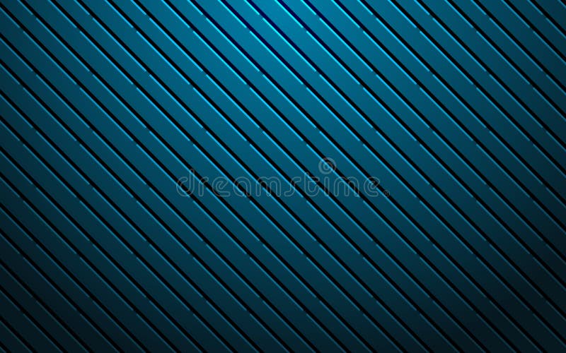 Abstract Metal Background with Blue Diagonal Lines. Oblique Vector ...