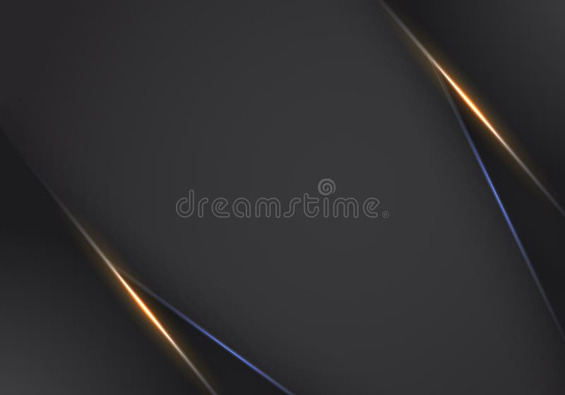 abstract metallic Orange black frame layout modern tech design template background , Orange and Blue light Neon background.