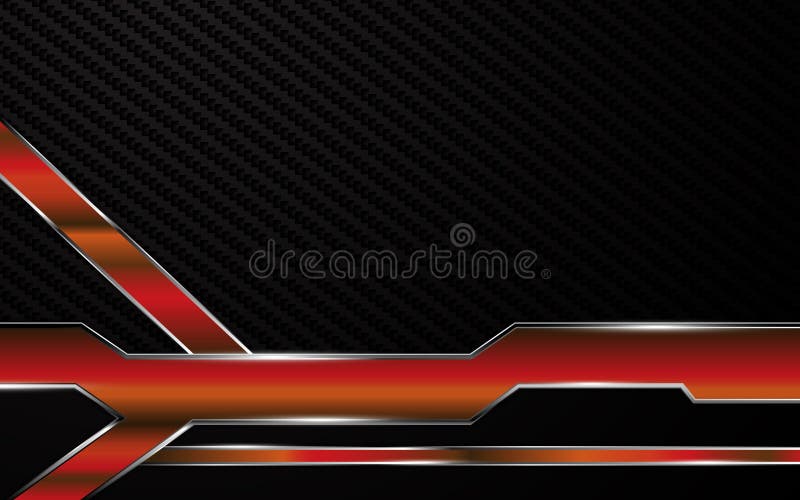 Abstract metallic red frame tech racing technology innovation concept background vector illustration