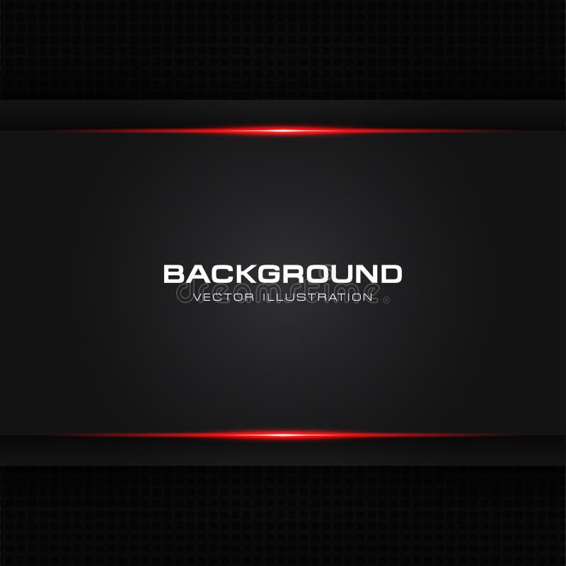 Abstract metallic red shiny color black frame layout modern tech design vector template background royalty free illustration