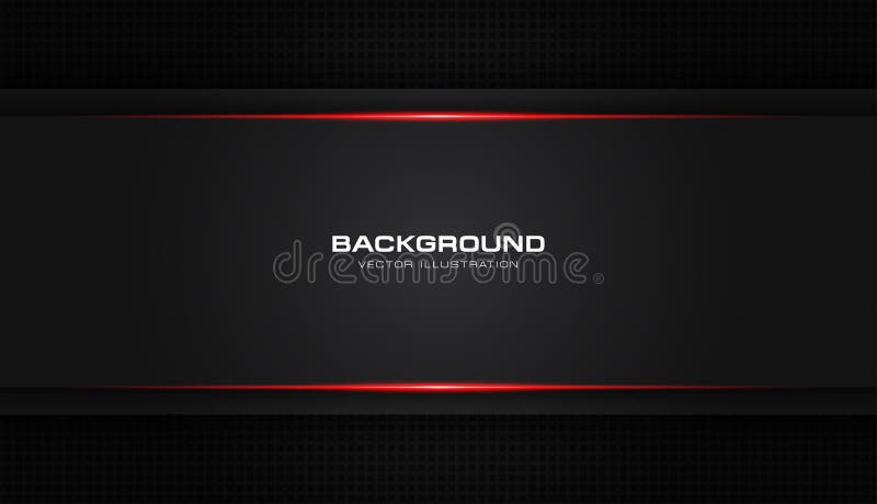 Abstract metallic red shiny color black frame layout modern tech design vector template background vector illustration