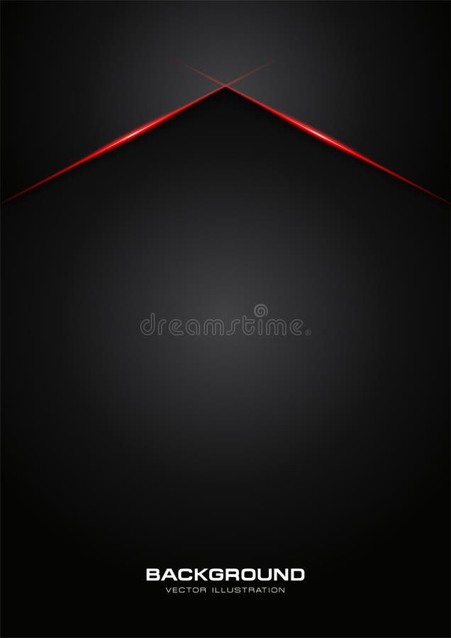 Abstract metallic red shiny color black frame layout modern tech design vector template background
