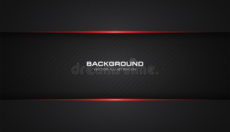 Abstract metallic red shiny color black frame layout modern tech design vector template background vector illustration