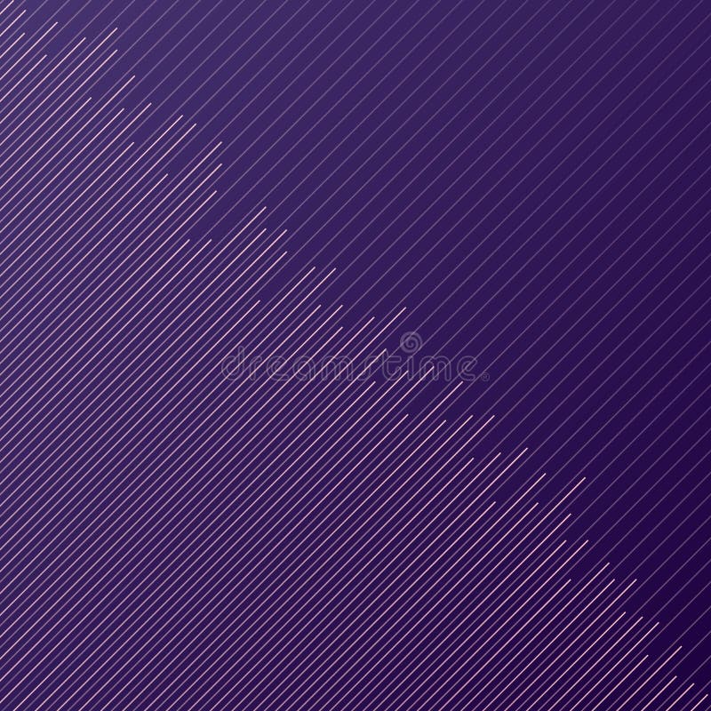 Abstract minimal design stripe and diagonal lines pattern on purple background and texture.