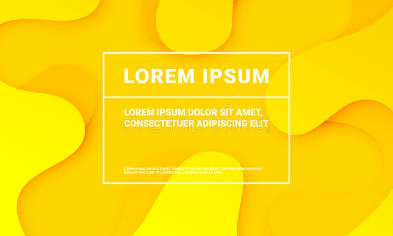 Abstract Minimal Yellow Background Fluid Color Gradient. Presentation Yellow  Pattern Backdrop Template Stock Vector - Illustration of liquid, concept:  131969447