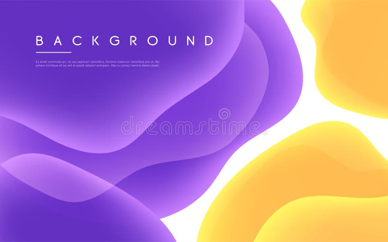 Abstract minimalist vector background with colorful liquid bubble shapes