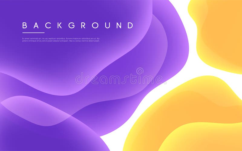 Abstract minimalist vector background with colorful liquid bubble shapes stock illustration