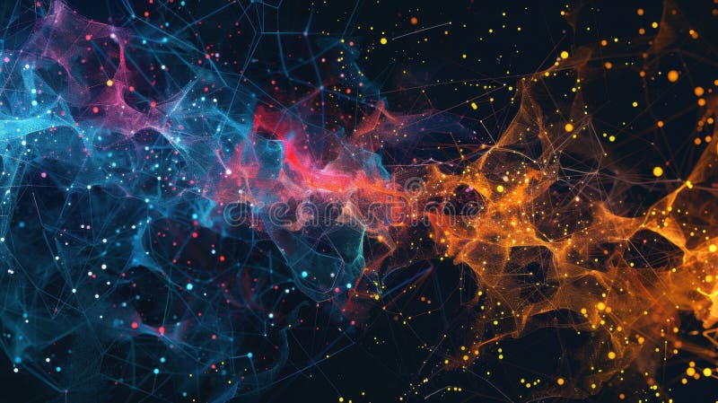 Abstract minimalistic chaotic sparse geometric background royalty free stock photo